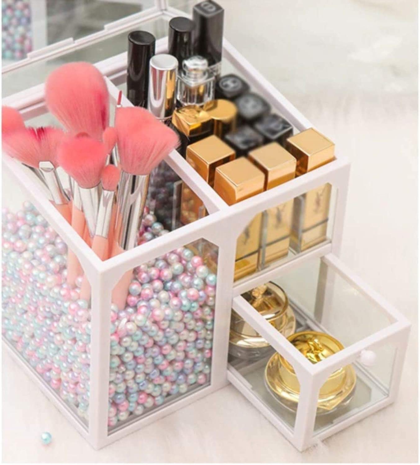 Multifunctional Makeup Storage box, Jewelry Cosmetic Box, Makeup Brush Organizer Multifunctional Makeup Storage box, Jewelry Cosmetic Box, Makeup Brush Organizer